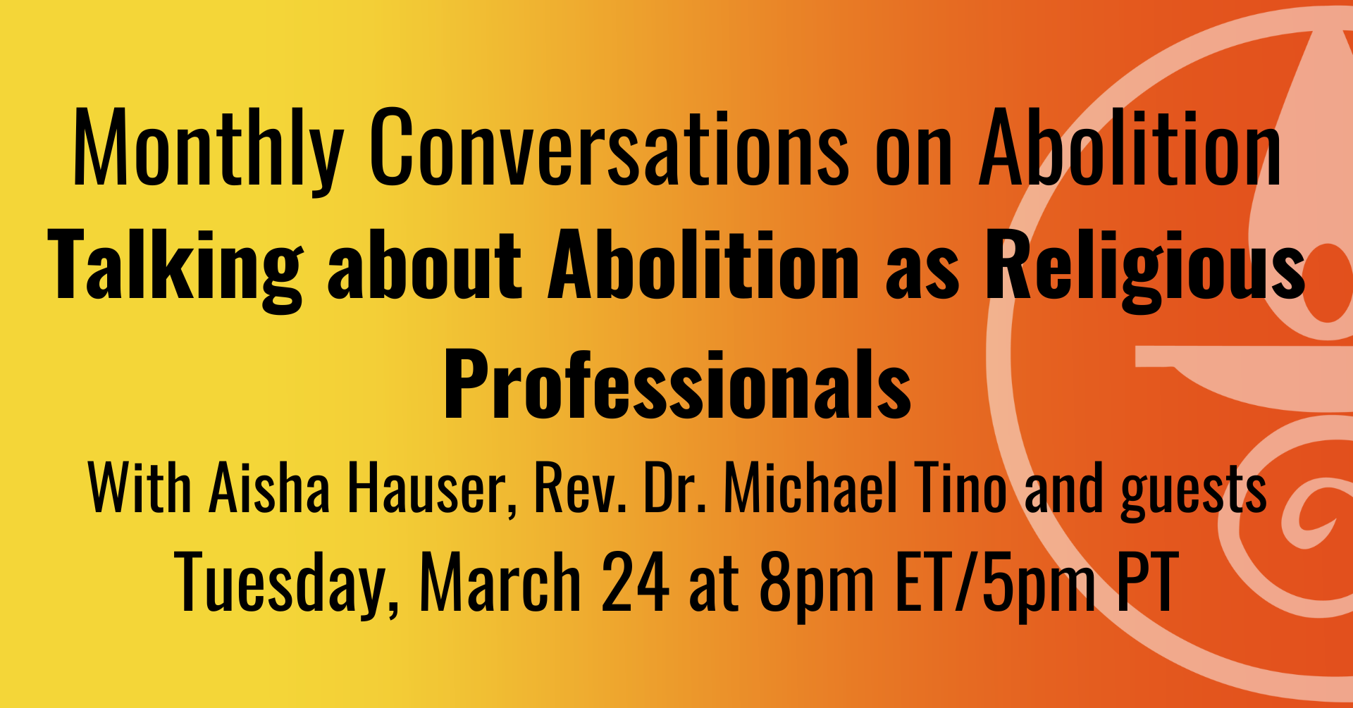 Play video: talking about abolition as religious professionals